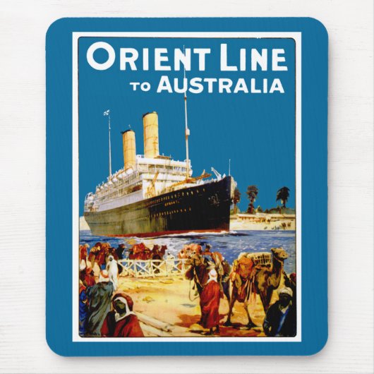 Orient Line naar Australië Muismat (Voorkant)
