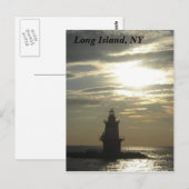 Orient Point Lighthouse Sunset 3 Briefkaart (Voorkant / Achterkant)