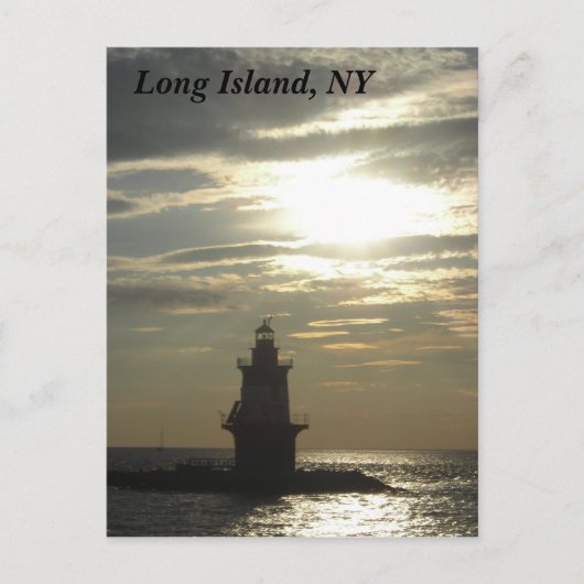 Orient Point Lighthouse Sunset 3 Briefkaart (Voorkant)