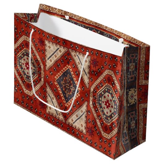 Oriënt Turks Perzisch tapijtrood Groot Cadeauzakje (Voorkant Gekanteld)