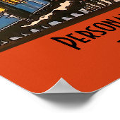 Orient Uitdrukkelijke Tak, voeg tekst toe personal Poster (Hoek)