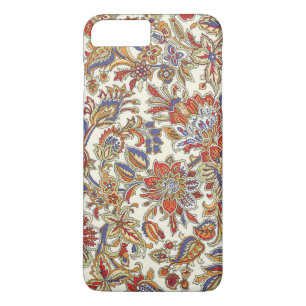 Orient Vintage Retro Kleurrijke Pasley Bloem iPhone 8 Plus / 7 Plus Hoesje