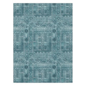 Orientaal tapeontwerp in blauwe tinten tafelkleed (Voorkant)