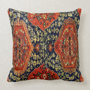 Orientaal tapijt blauw & oranje nr. 2 kussen