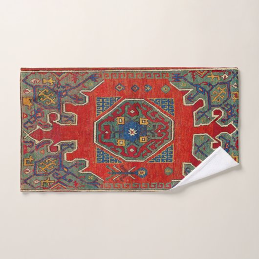 Orientaal Turks tapijt Patroon Bad Handdoek (Handdoek)