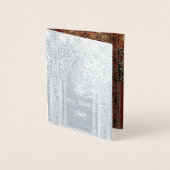 Oriëntaalse gebedskleed ontwerp - Iftar diner Folie Kaarten (Voorkant)