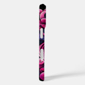 Oriëntaalse vector abstracte Geisha roze golven Case-Mate iPhone Case (Achterkant / Rechts)