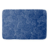 Oriental abstracte watergolven badmat (Voorkant)