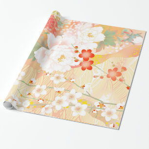Oriental Accent Japanse Floral Soft Colors-1 Cadeaupapier