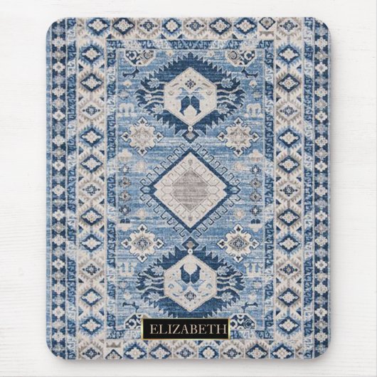 Oriental Antiek Blue Kilim Rug Muismat (Voorkant)
