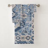 Oriental Antique Bleu Kilim Rug (En situation)