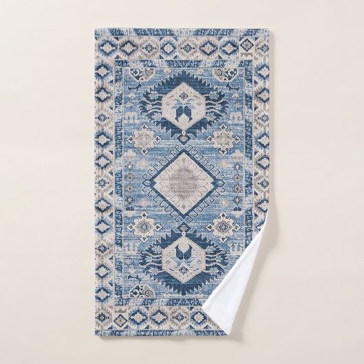 Oriental Antique Bleu Kilim Rug (Serviette à main)