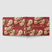 Oriental Art Deco Florals | Custom Foil Wedding Gastenboek (Volledig)
