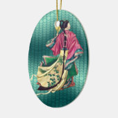 Oriental Beauty Keramisch Ornament (Links)