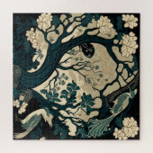 Oriental Bird Art Square Japans Legpuzzel (Horizontaal)