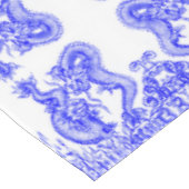 Oriental Blue Dragon Chinese Fire & Water Pattern Tafelkleed (Gekanteld)