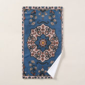 Oriental Blue Persian Turks tapijt Bad Handdoek (Handdoek)