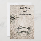 Oriental bridge Invitation Kaart (Voorkant)