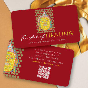 Oriental Buddha Dots Holistische Gezondheid En Wel Visitekaartje
