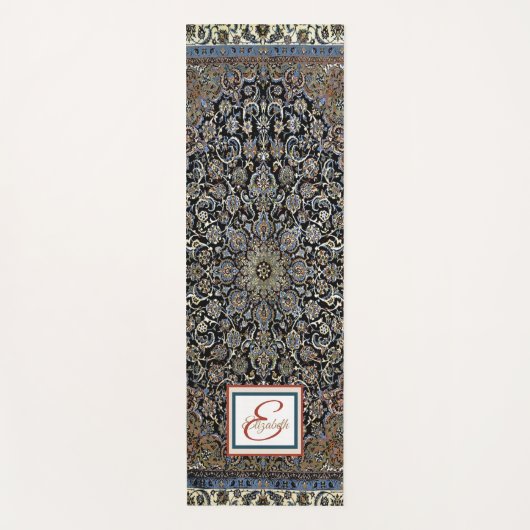 Oriental Carpet Monogram - Gepersonaliseerd Yogamat (Voorkant)