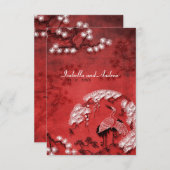 Oriental Cranes 2 Kaart (Voorkant / Achterkant)