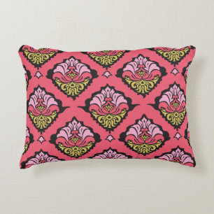 Oriental Damask Floral naadloos behang Accent Kussen