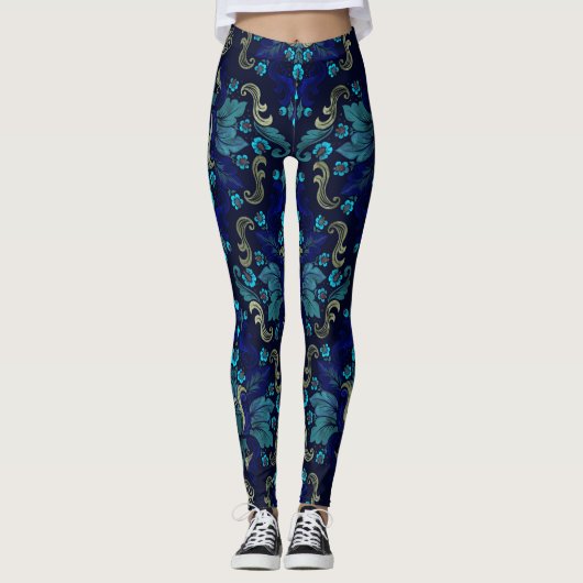 Oriental Damask Pattern Leggings (Voorkant)