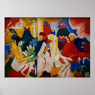 Oriental door Wassily Kandinsky Poster