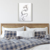 Oriental Dragon Canvas Afdruk (Insitu (Slaapkamer))