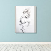 Oriental Dragon Canvas Afdruk (Insitu (Houten vloer))