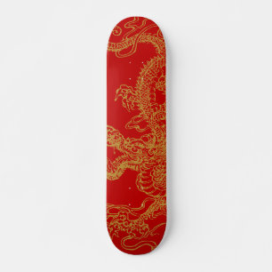 Oriental dragon illustratie skateboard