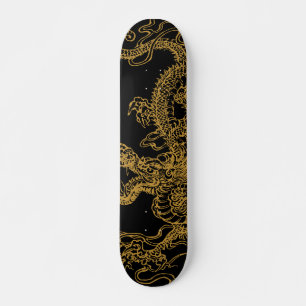 Oriental dragon illustratie skateboard