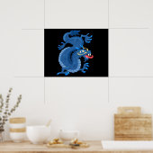 Oriental Dragon Poster (Keuken)