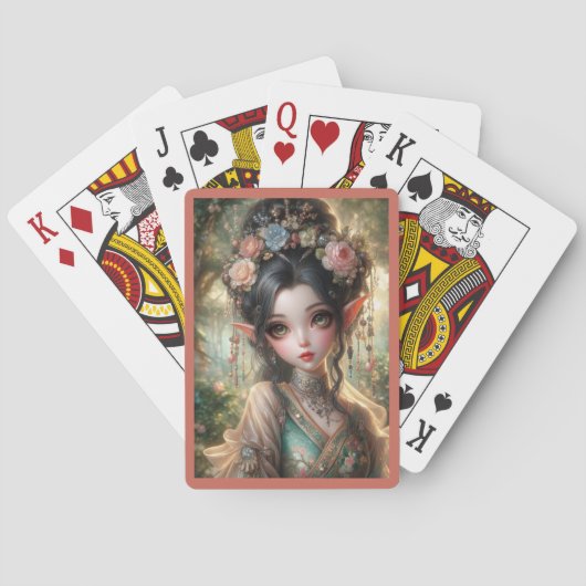 Oriental Elven Playing Cards Pokerkaarten (Achterkant)