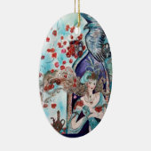 ORIENTAL FAIRY TALE Blue Sapphire Keramisch Ornament (Rechts)