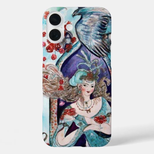 ORIENTAL FAIRY TALE, Princess, Hawk en Red Roses Case-Mate iPhone Case (Achterkant)