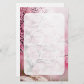 Oriental Fantasy Cherry Blossom Stationery Briefpapier (Voorkant / Achterkant)