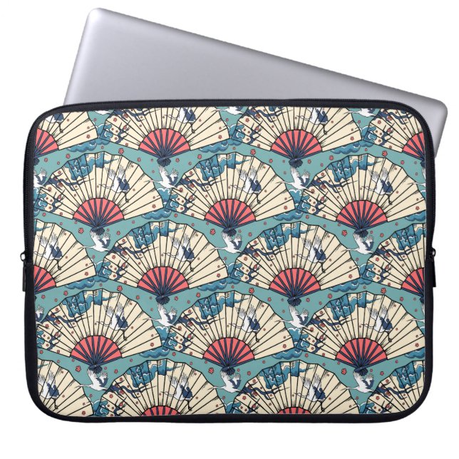 Oriental FanTasy Laptop Sleeve (Voorkant)