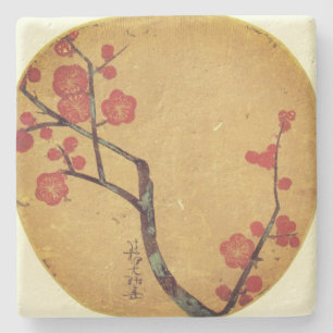 Oriental floral  japanese cherry blossom stenen onderzetter