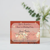 Oriental Floral multi-usages Invitation d'annivers (Debout devant)