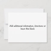 Oriental Floral multi-usages Invitation d'annivers (Dos)