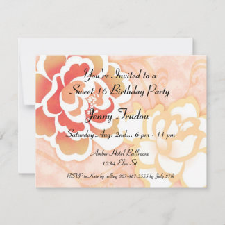 Oriental Floral multi-usages Invitation d'annivers