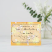 Oriental Floral multi-usages Invitation d'annivers (Debout devant)