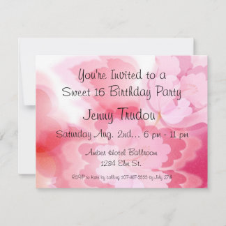 Oriental Floral multi-usages Invitation d'annivers