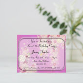 Oriental Floral multi-usages Invitation d'annivers (Debout devant)