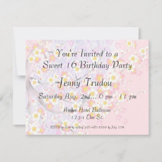 Oriental Floral multi-usages Invitation d'annivers