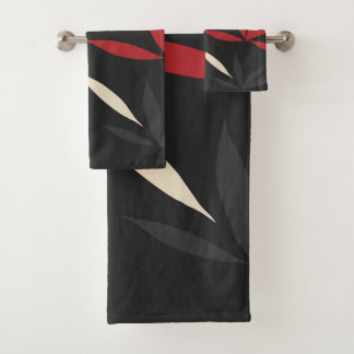 Oriental Floral Pattern Bad Handdoek