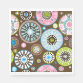 Oriental Floral Pattern Paper Napkins Servet (Voorkant)