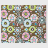 Oriental Floral Pattern Wrapping Paper Cadeaupapier (Vlak)