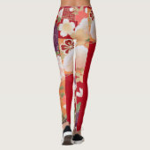 Oriental Flower Print Leggings (Achterkant)